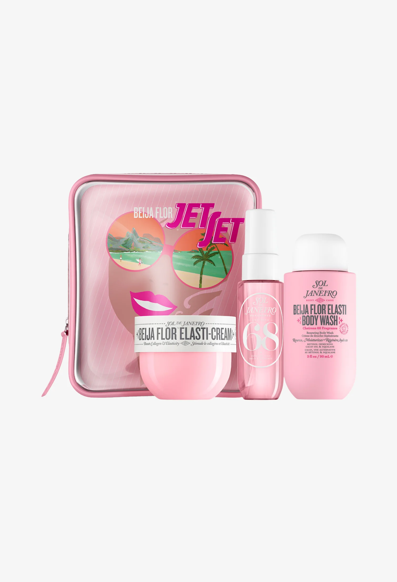 Zestaw do pielęgnacji ciała - Beija Flor Jet Set