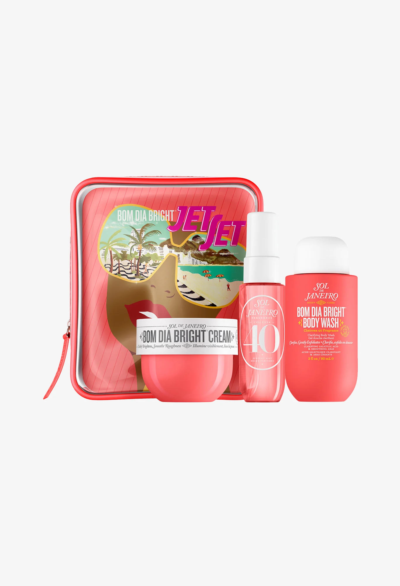 Zestaw do pielęgnacji ciała - Bom Dia Bright Jet Set