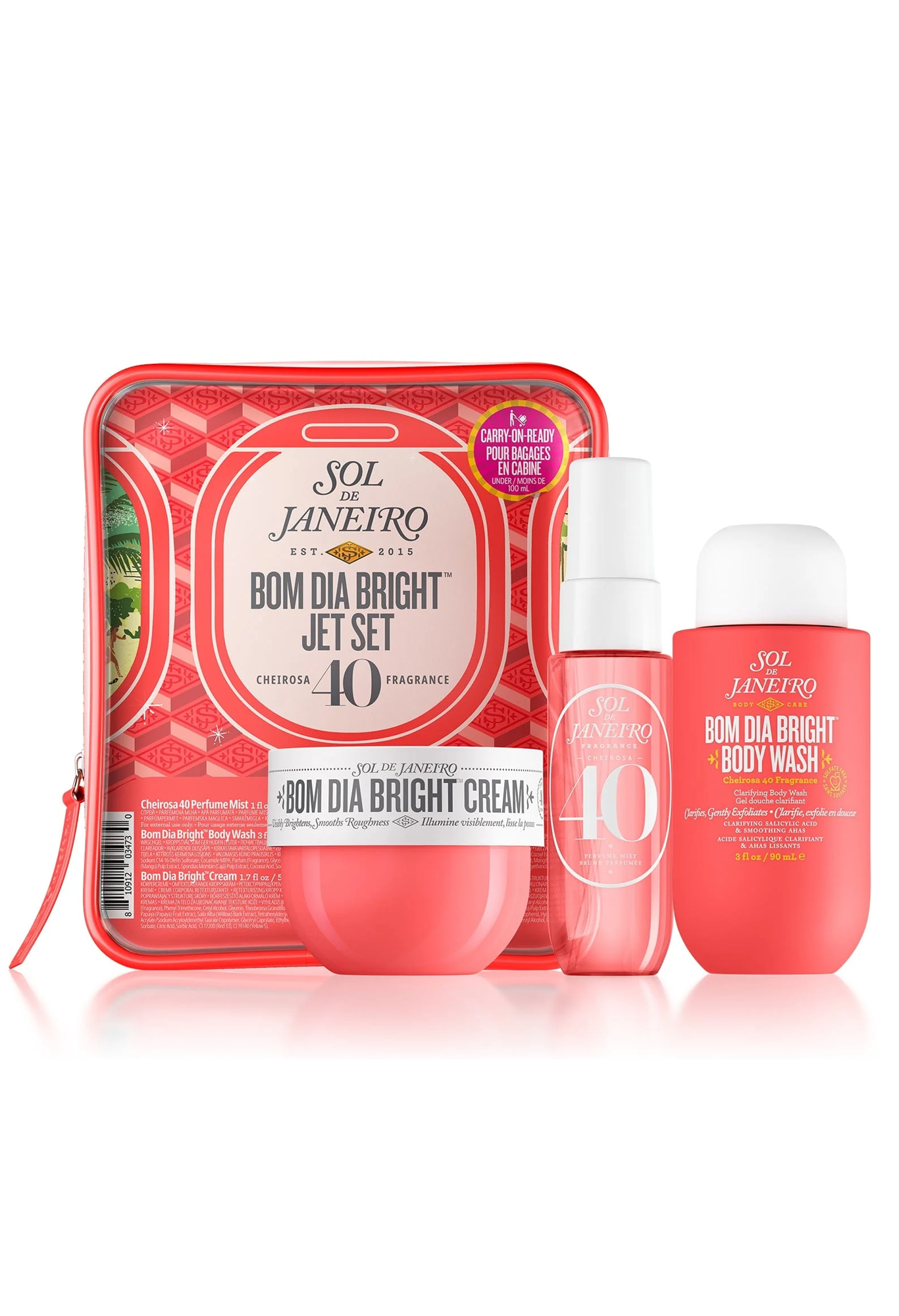Zestaw do pielęgnacji ciała - Bom Dia Bright Jet Set