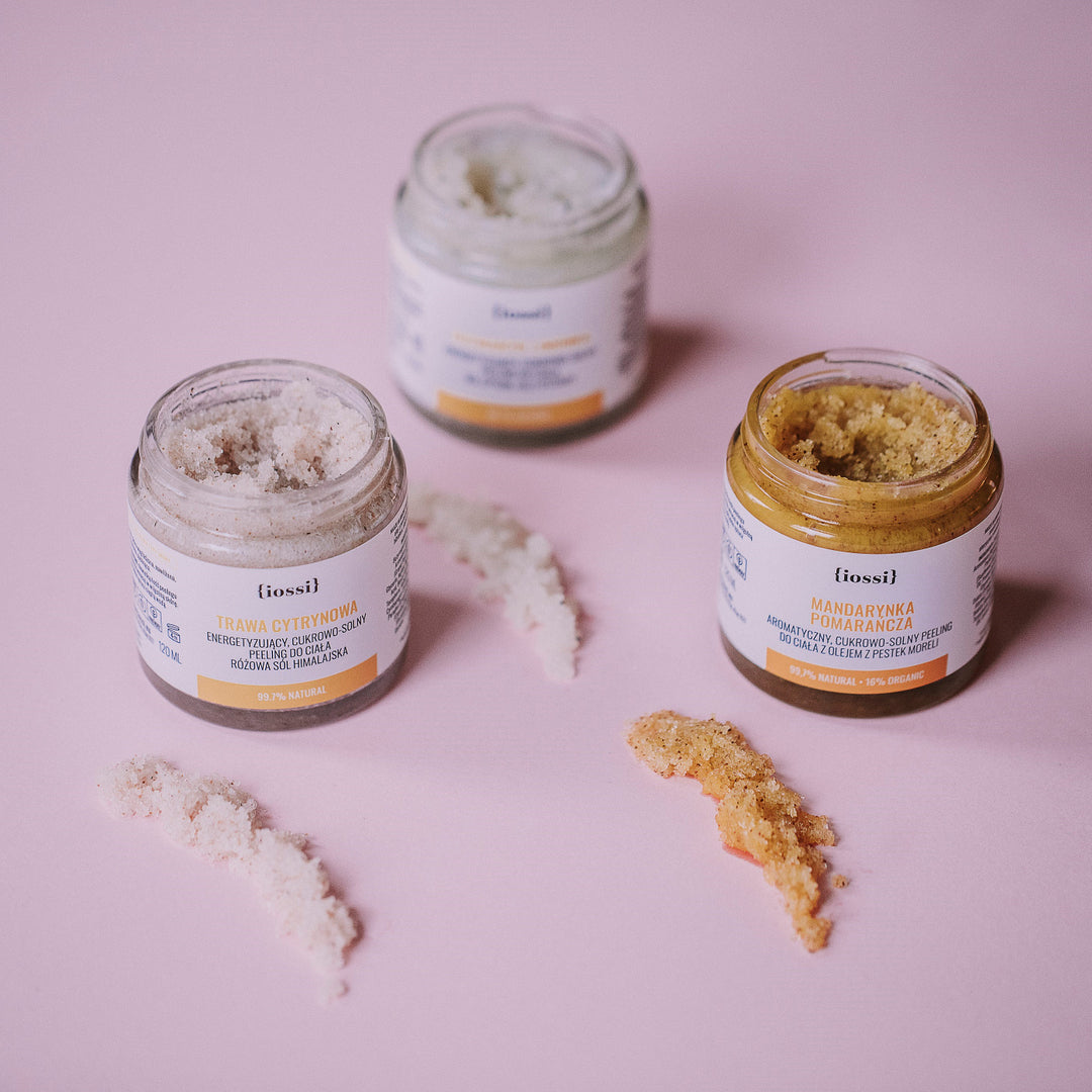 Trawa Cytrynowa Energetyzujący, cukrowo-solny peeling do ciała