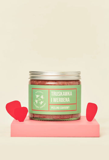 Truskawka i Werbena - peeling cukrowy