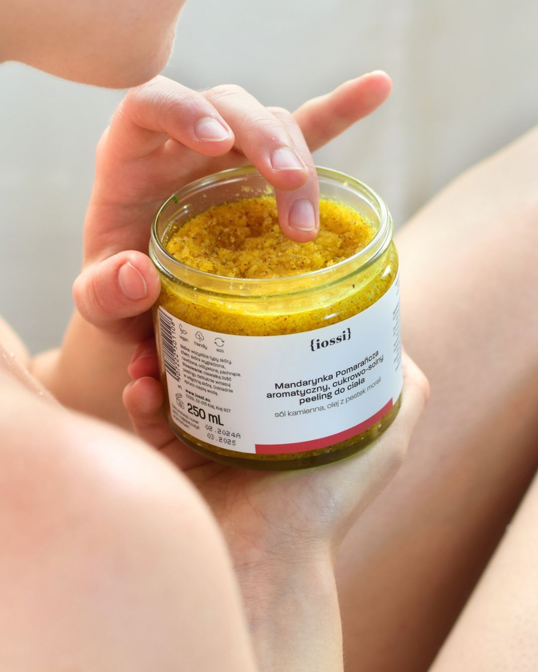 Mandarynka Pomarańcza Aromatyczny cukrowo-solny peeling do ciała