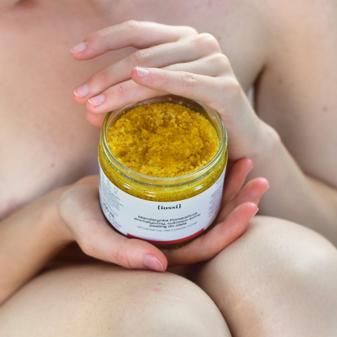 Mandarynka Pomarańcza Aromatyczny cukrowo-solny peeling do ciała