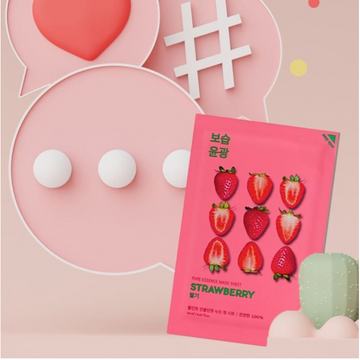 Truskawkowa nawilżająca maseczka Pure Essence Mask Sheet - Strawberry