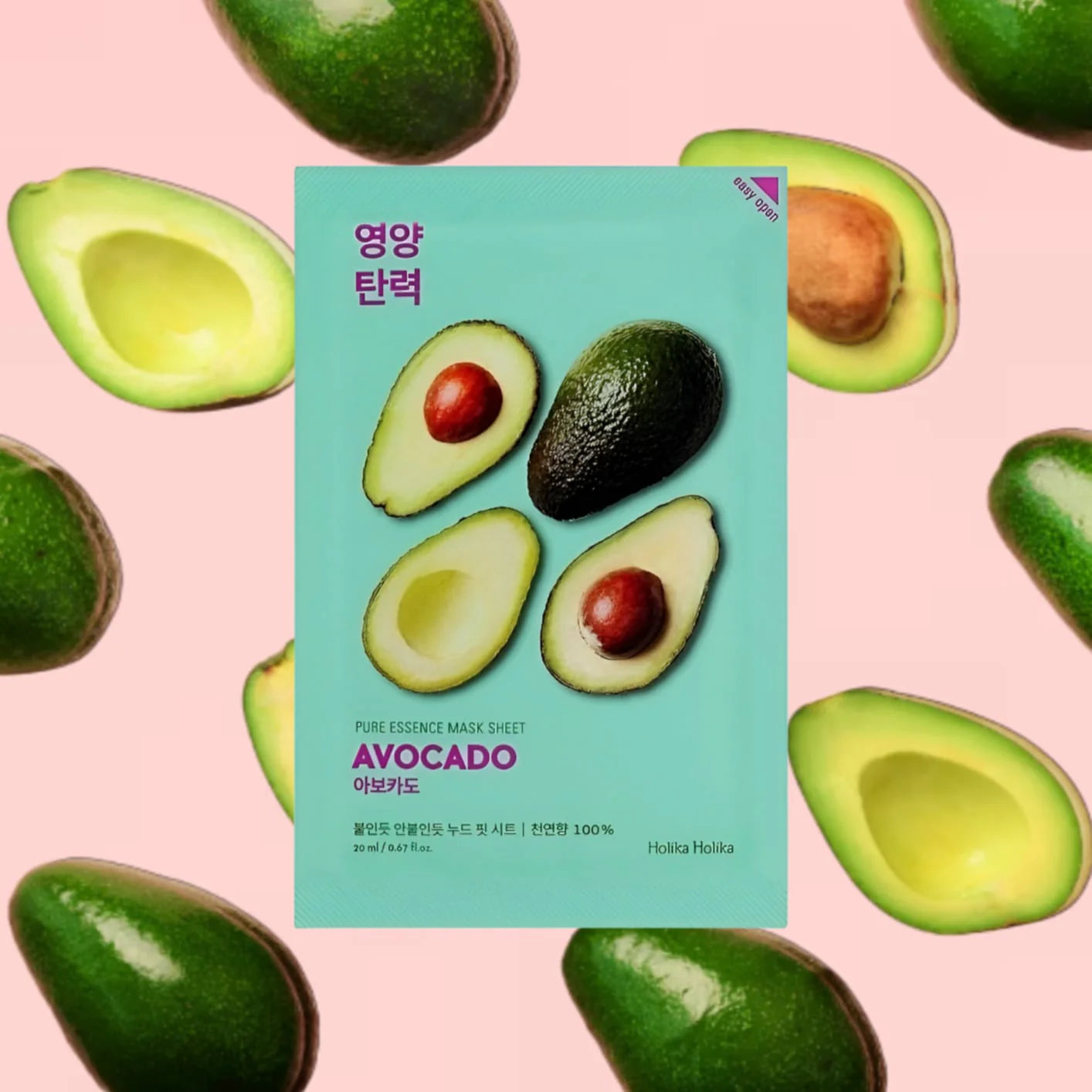Nawilżająca maseczka Pure Essence Mask Sheet - Avocado